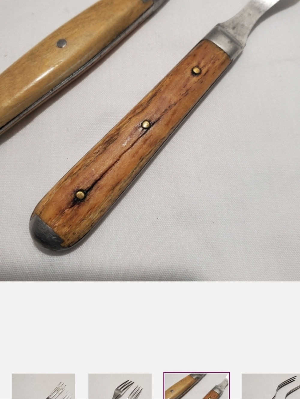 Vtg Lot of Kitchen Tools Garnisher Dough Roller 2 3 Tine Forks Set Measure Cups - Picture 8 of 13